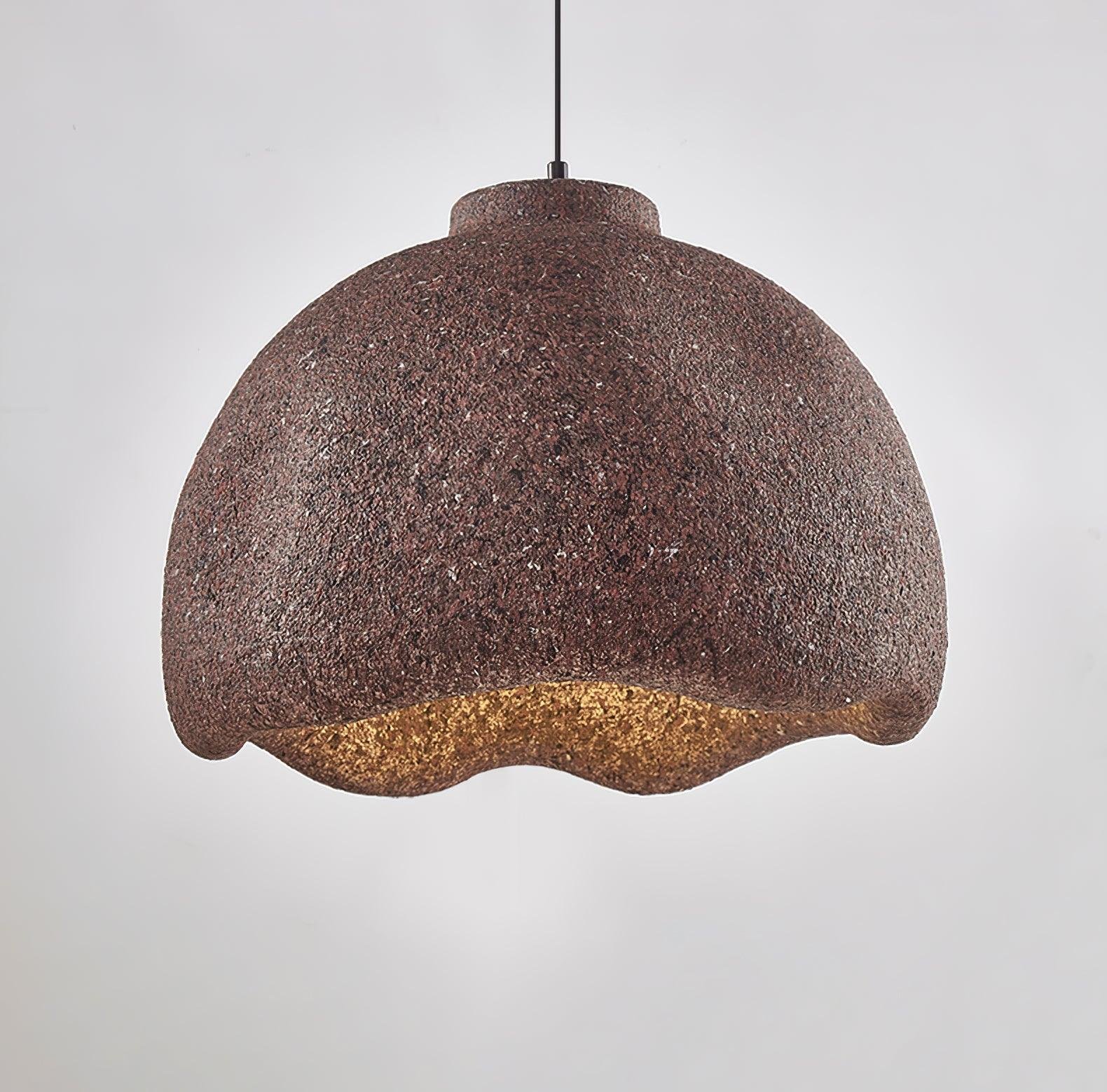 Brown Bells Speckled Pendant Lamp in Diameter 23.6" x Height 17.3" (60cm x 44cm)