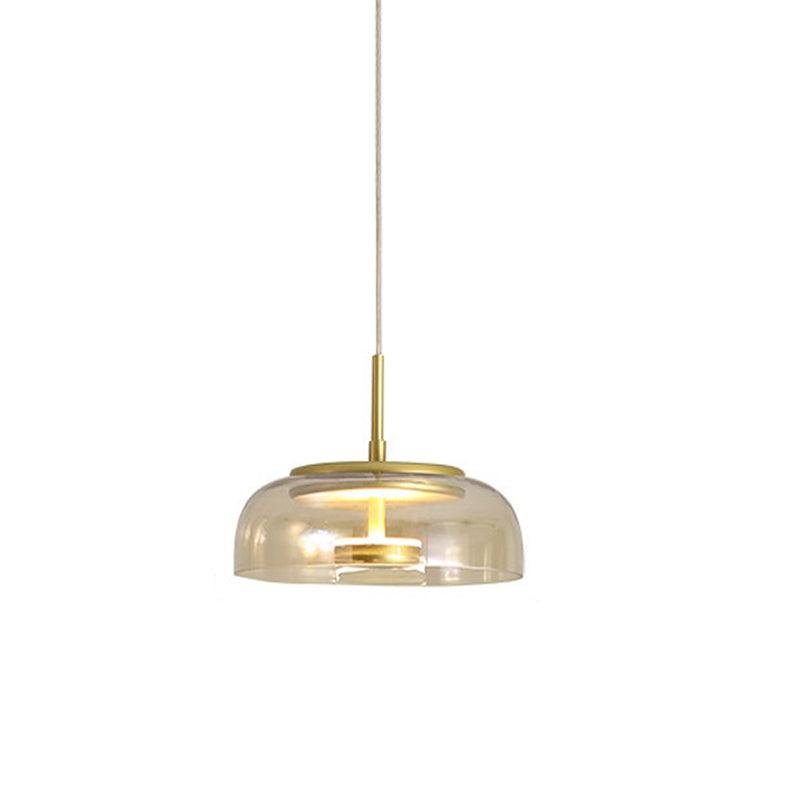 Amber Blossi Pendant Light in Cool White, with a Diameter of 9 inches (23cm) and a Height of 7.9 inches (20cm)