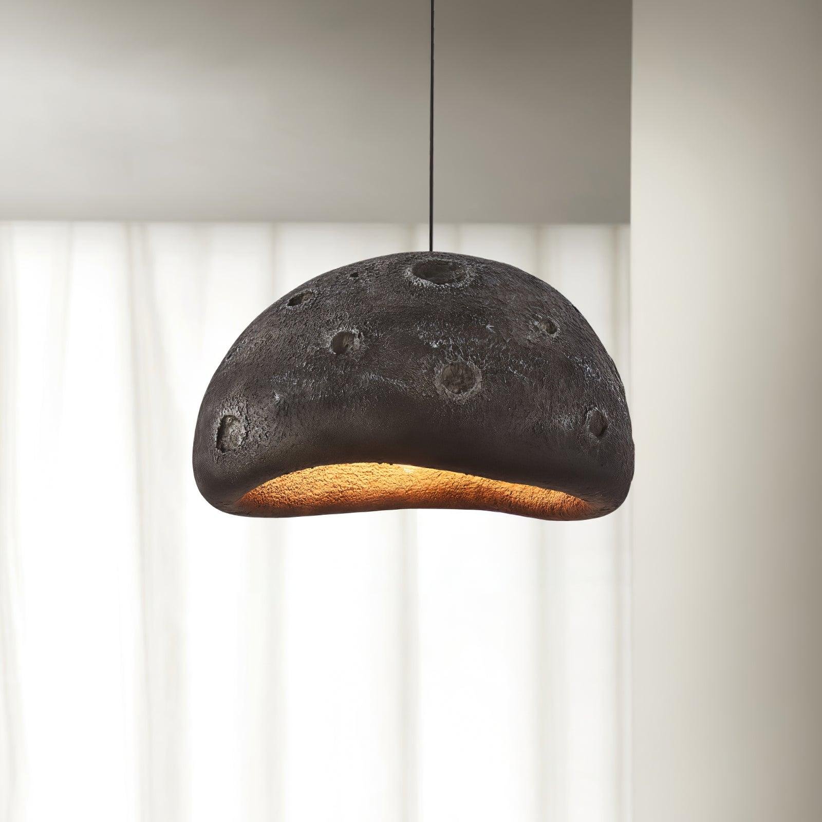 Black Blue Planet Pendant Lamp measuring 23.6 inches in diameter and 11.8 inches in height, or 60cm x 30cm in dimensions