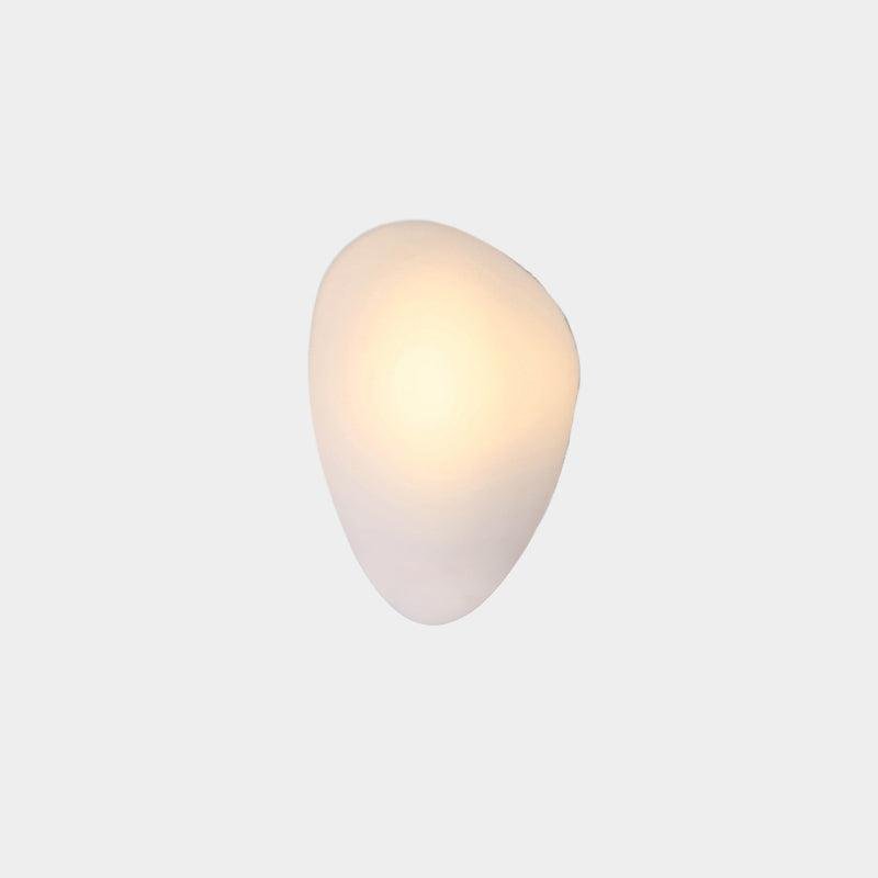 Pebble Wall Lamp Model C: White, Cool Light, Diameter 7.8 inches x Height 11.8 inches (20cm x 30cm)