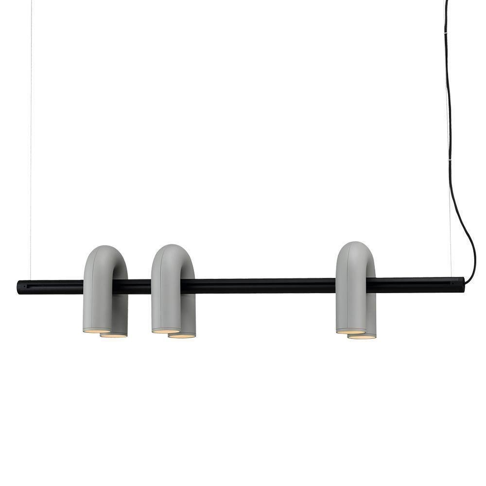 Chandelier Gray Cirkus in L 39.3″ x H 9.4″ (L 100cm x H 24cm) with 42W Daylight Lighting