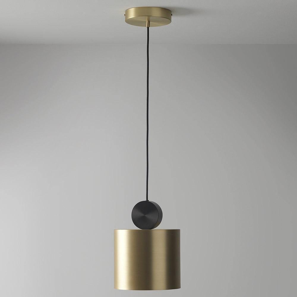 Cale Pendant Collection - Gold Finish, 6.3" Diameter x 12.2" Height (23cm Dia x 27cm H), with Cool White Light