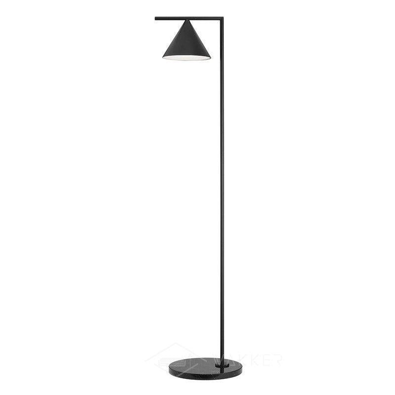 Black Captain Flint Floor Lamp with EU Plug, measuring 11.8 inches in diameter and 61 inches in height (or 30cm in diameter and 155cm in height)