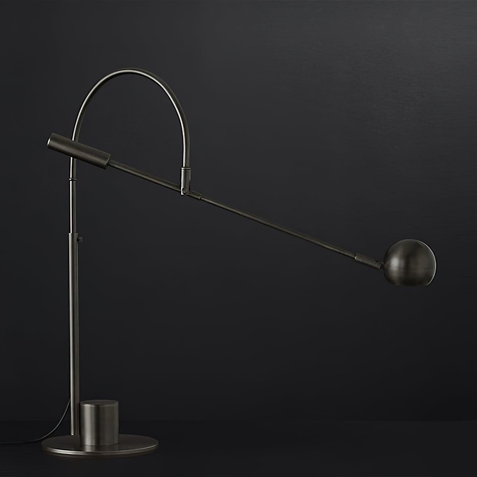 Black Cato Table Lamp with EU Plug, measuring W 19.7″ x H 23.6″ (W 50cm x H 60cm)