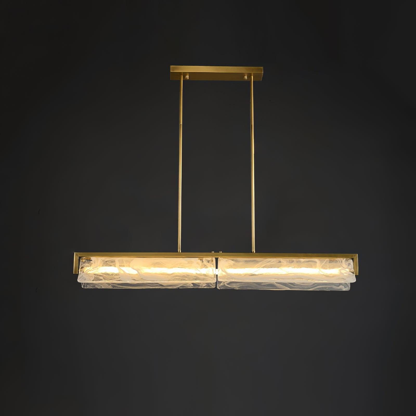 Cloud Fog Pendant Lamp ∅ 41.3″ x W 6″ x H 4.7″ , L 105cm x W15.3cm x H 12cm , Polished Brass , Cool White