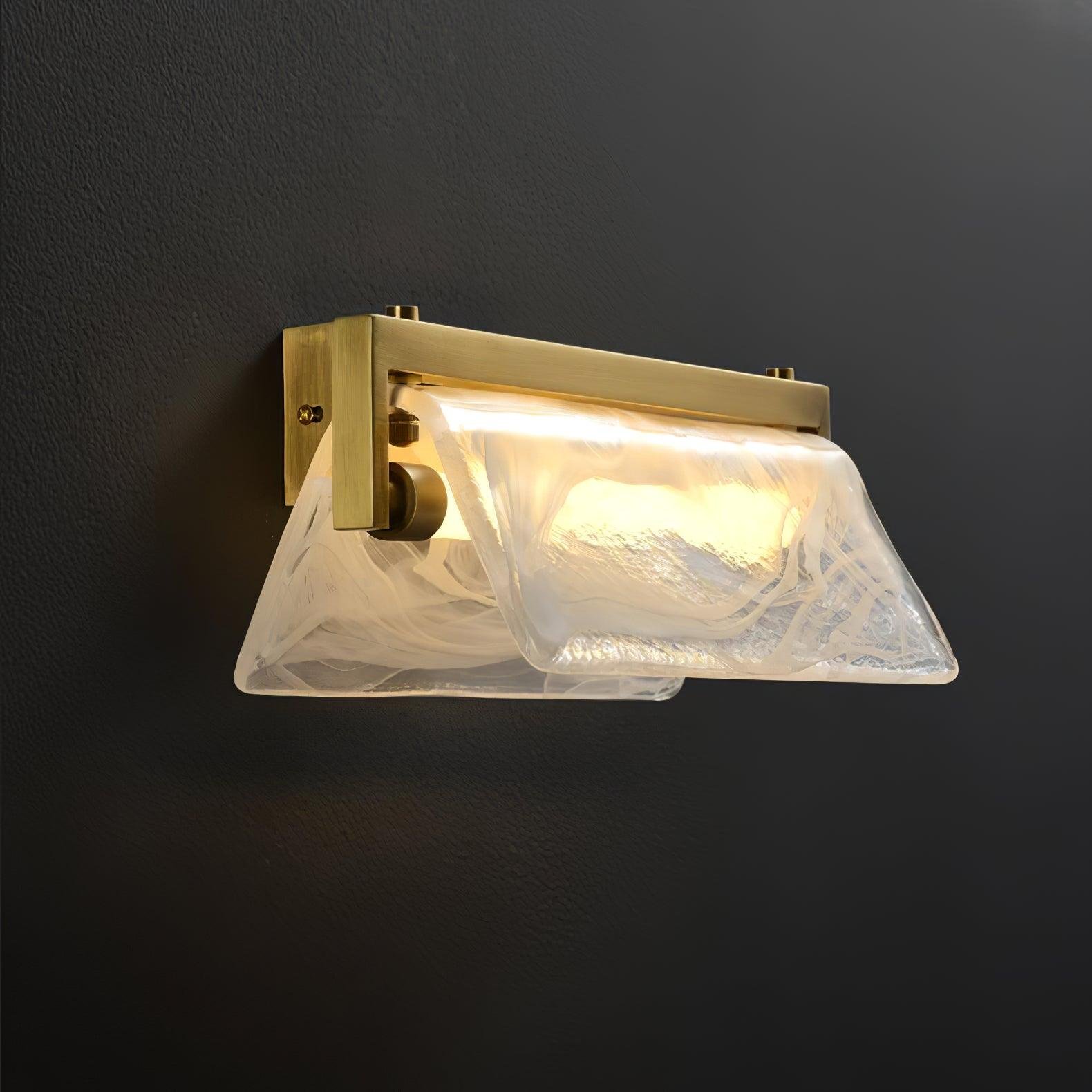 Cloud Fog Wall Lamp in Polished Brass, Cool White, L 10.2″ x H 4.7″ (26cm x 12cm)