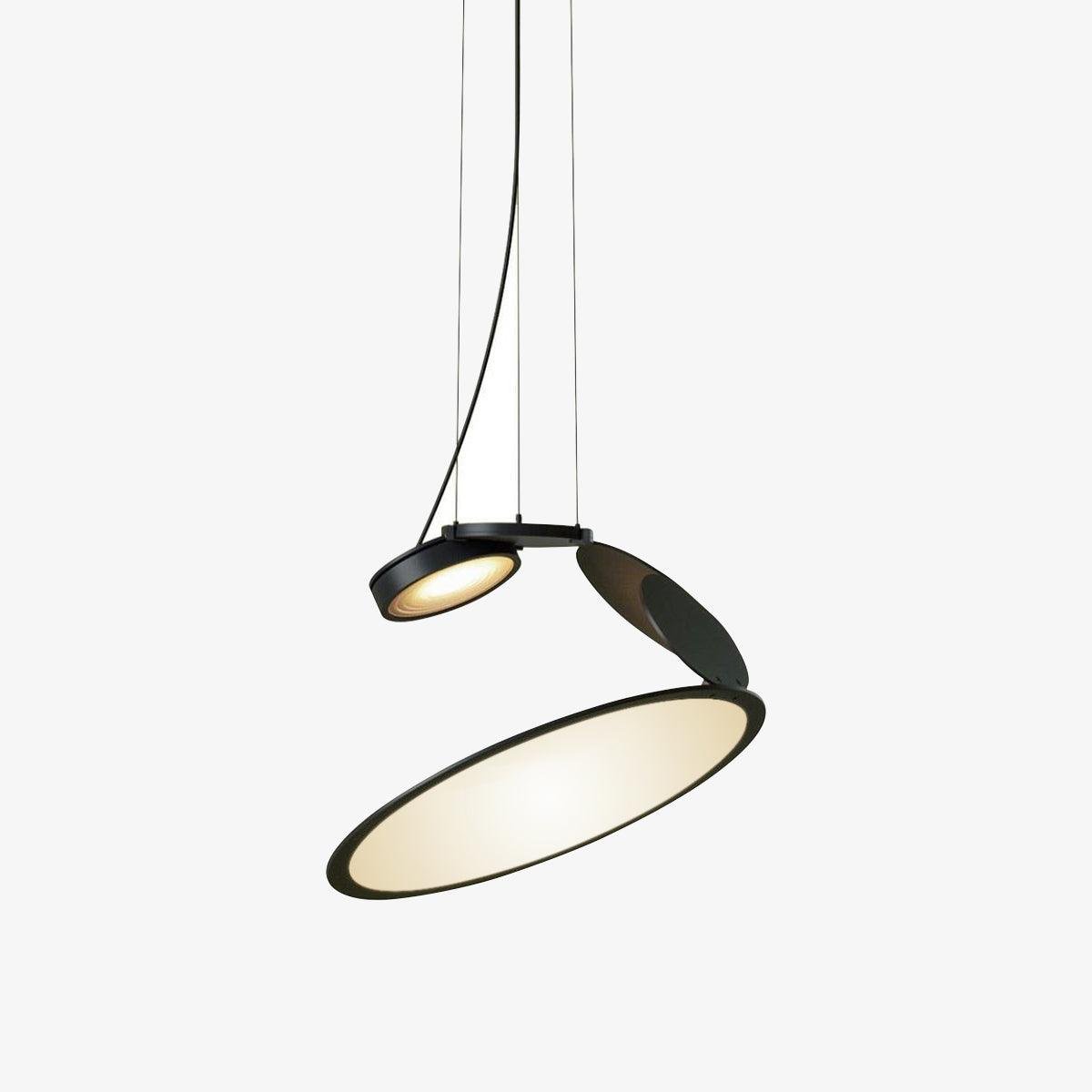 Cut Pendant Lamp ∅ 15.4″ x H 13″ , Dia 39cm x H 33cm , Black , Cool White