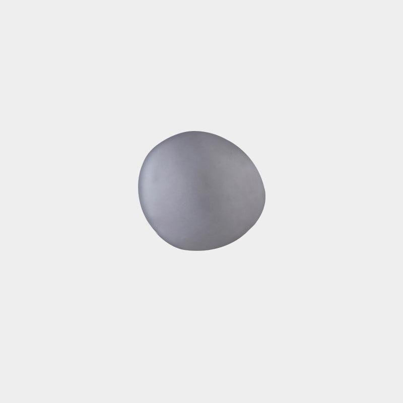 Pebble Wall Lamp Model D: Smoky gray, Cool Light, Diameter 7.8" x Height 8.6" or 20cm x 22cm