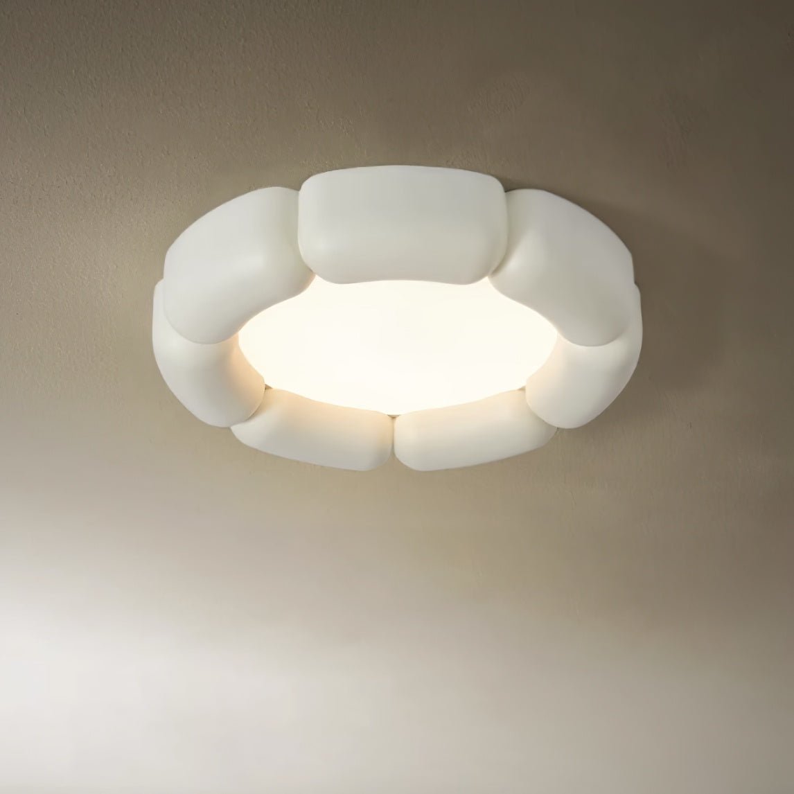 Deco Ceiling Lamp ∅ 21.6″ x H 3.9″ , Dia 55cm x H 10cm , White , Cool White