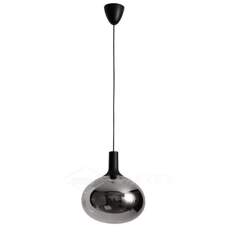 Dee Glass Pendant Lamp ∅ 13.8″ x H 15.4″ , Dia 35cm x H 39cm , Smoky gray , Cool White