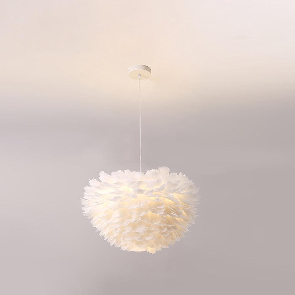 Eos Pendant Lamp in White with a Diameter of 19.7 inches and a Height of 11.8 inches (50cm x 30cm)