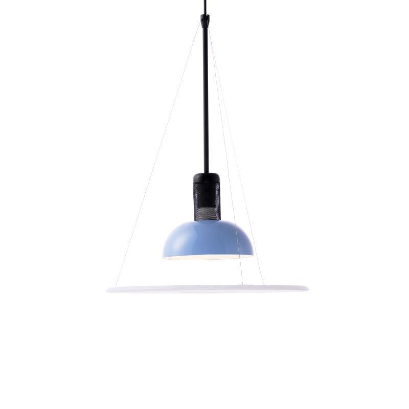 Frisbi Pendant Light in Light Blue, with a Diameter of 15.7 inches and a Height of 28.7 inches (40cm x 73cm)
