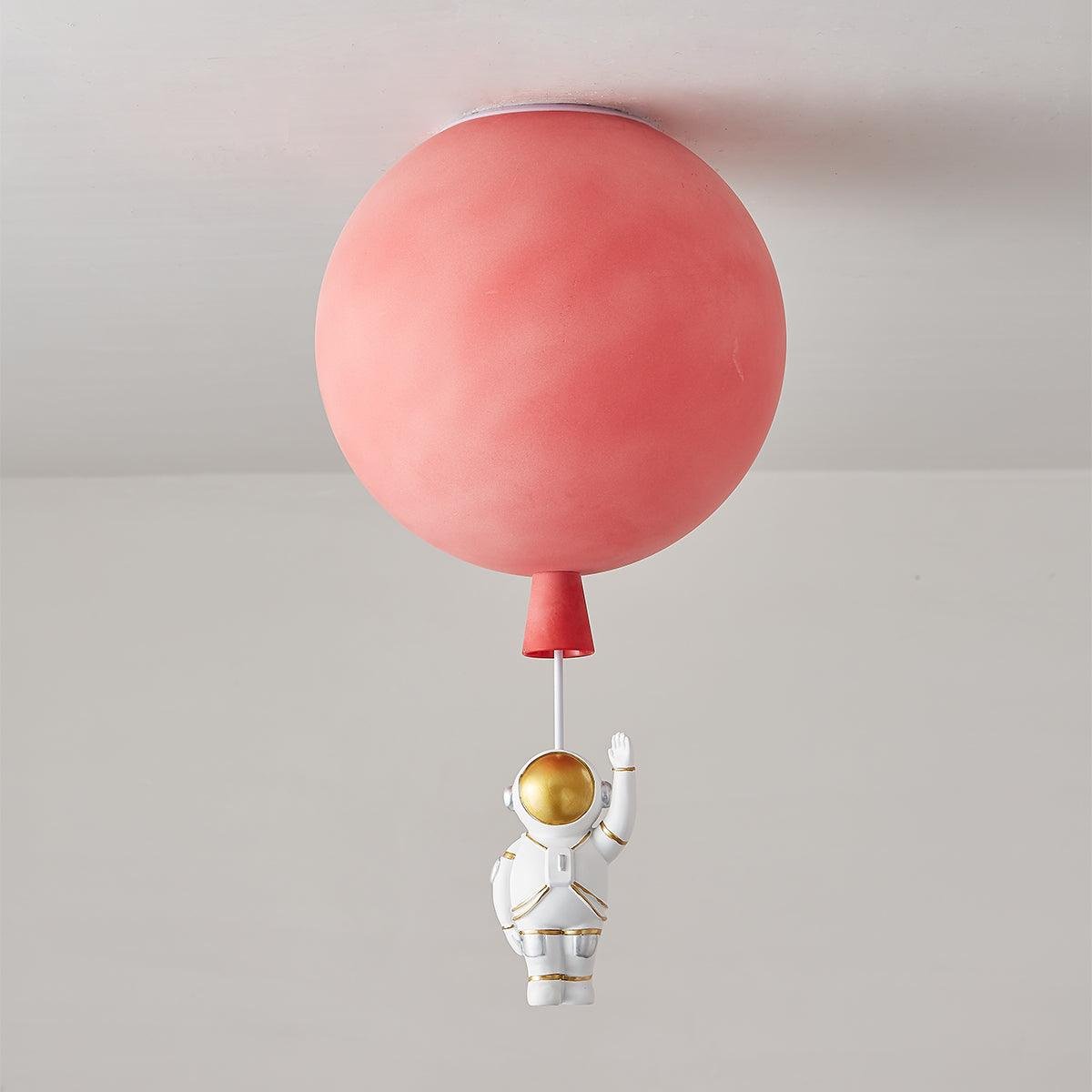 Frosted Balloon Ceiling Light ∅ 11.8″ , Dia 30cm , Red