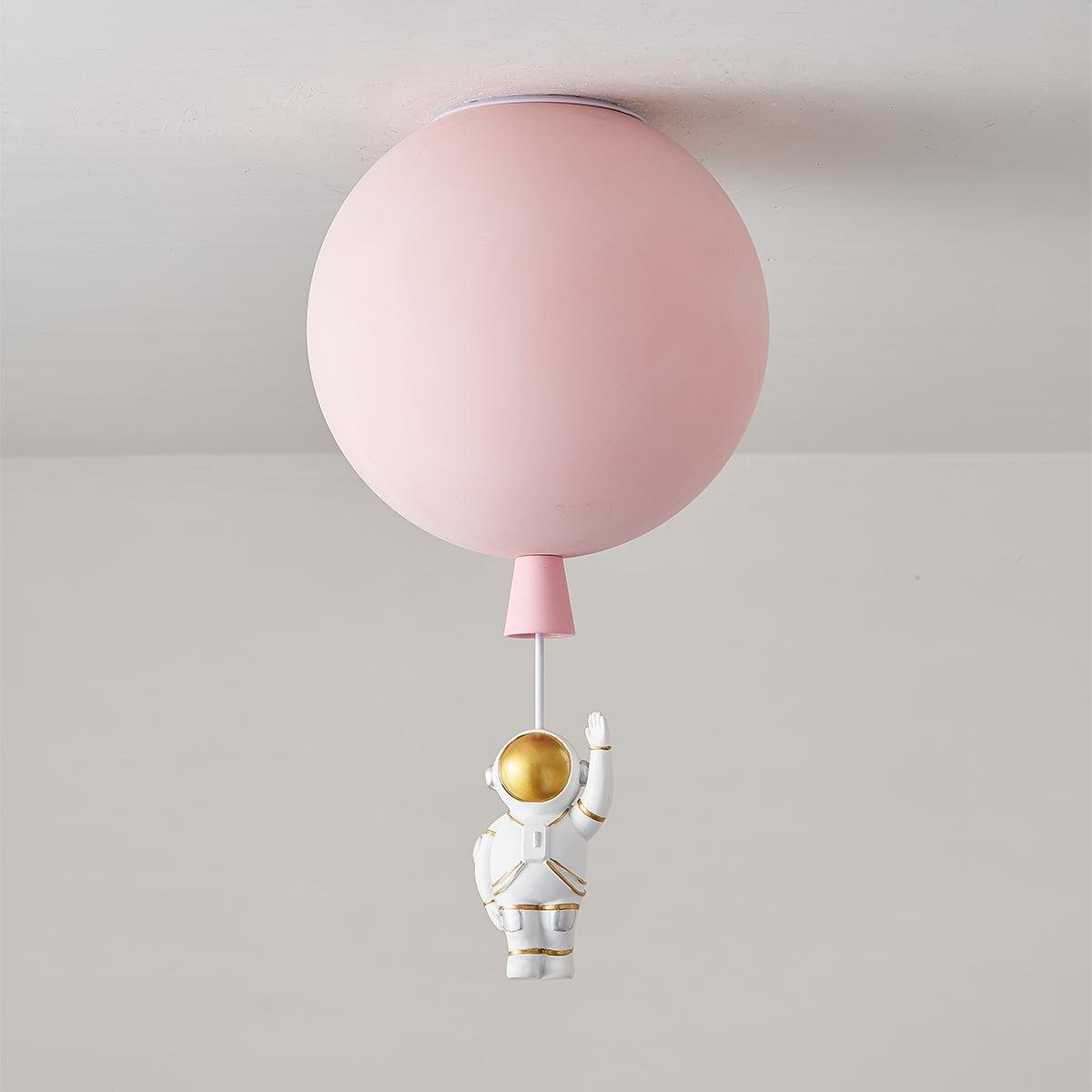 Frosted Balloon Ceiling Light ∅ 13.7″ , Dia 35cm , Pink