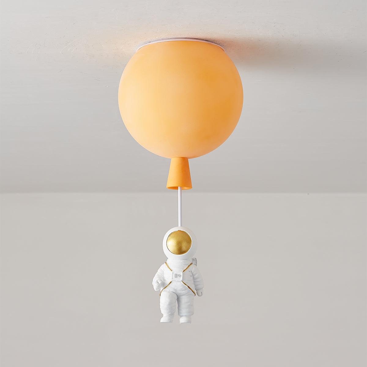 Frosted Balloon Ceiling Light ∅ 13.7″ , Dia 35cm , Orange