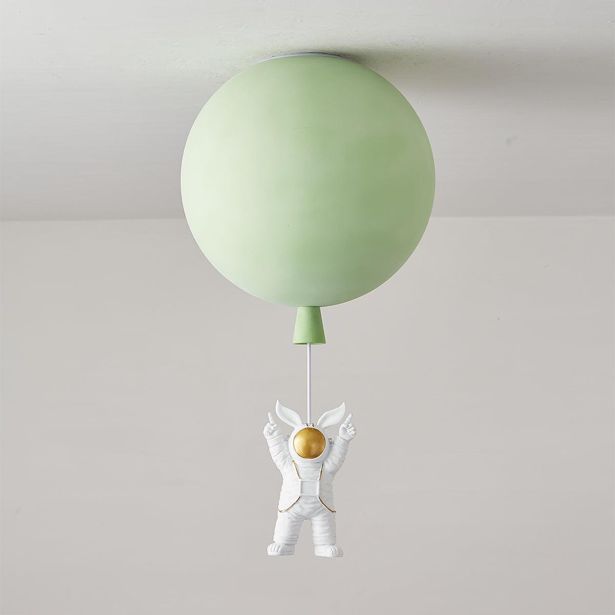 Frosted Balloon Ceiling Light ∅ 13.7″ , Dia 35cm , Green
