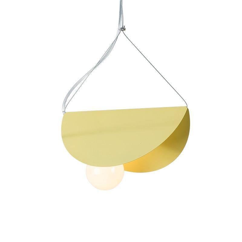 Yellow Glider Pendant Light - 11.8 Inch Diameter, 5.9 Inch Height (30cm x 15cm)