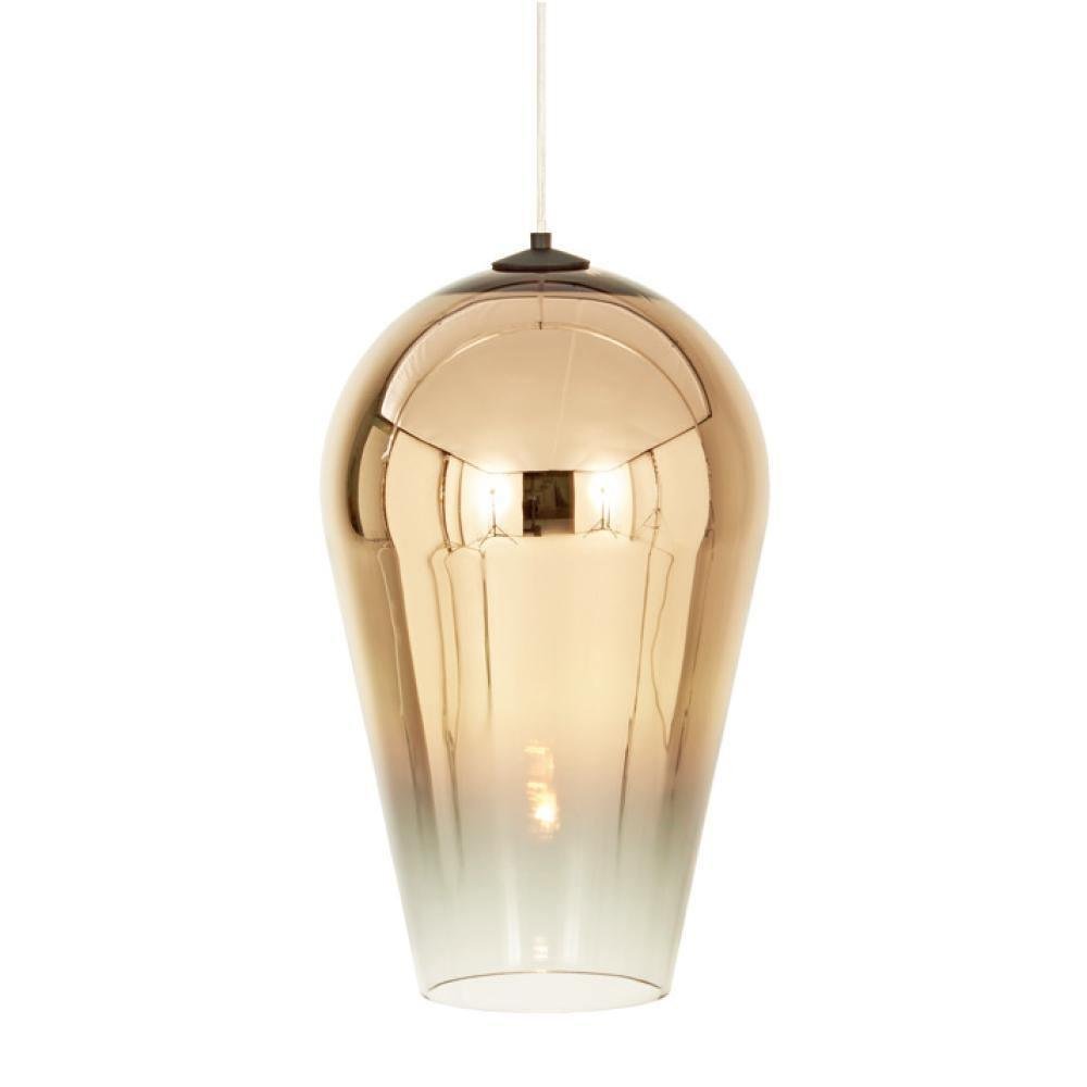 Gold Fade Pendant Lamp with a diameter of 11.8 inches and a height of 18.5 inches, or 30cm in diameter and 47cm in height.