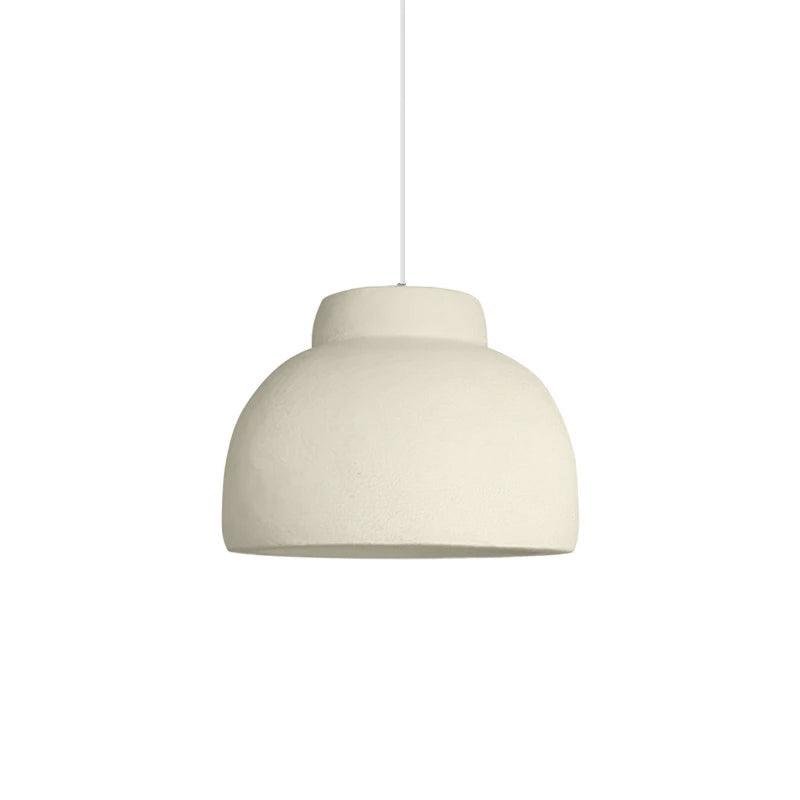 White Grain Pendant Lamp, measuring 15.4 inches in diameter and 10.6 inches in height (39 cm x 27 cm).