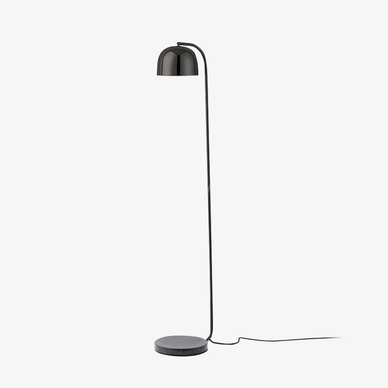 Black UK Plug Grant Floor Lamp, Diameter 9.5 inches x Height 61 inches (24cm Dia x 155cm H)