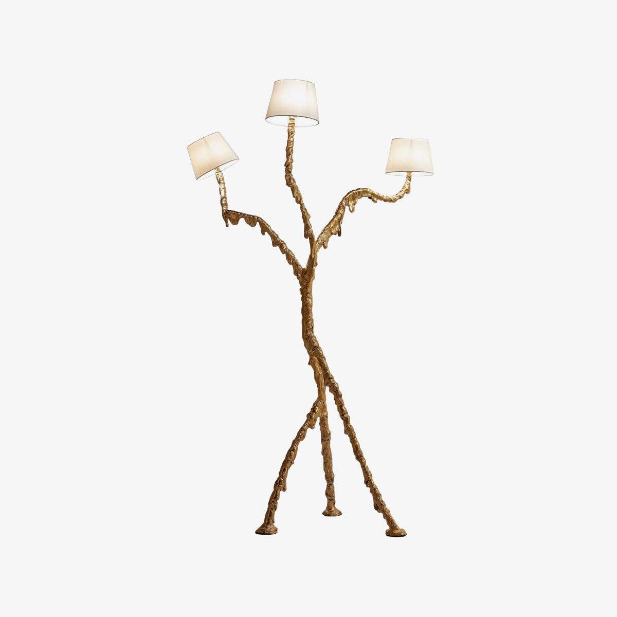 Brass Ines Floor Lamp with EU Plug, Diameter 31.5 inches x Height 78.7 inches (80cm x 200cm)