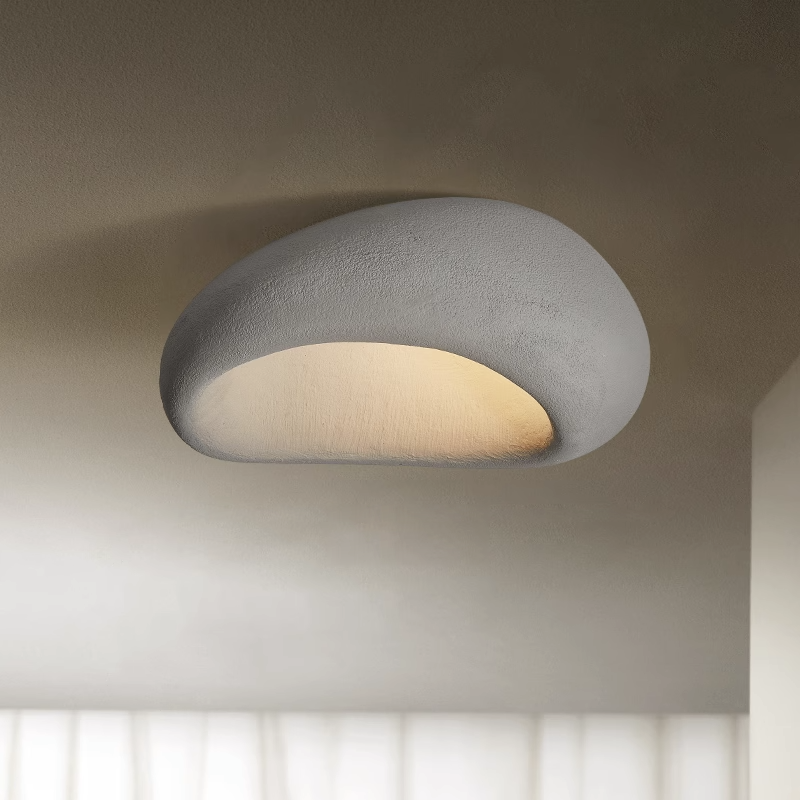 Ceiling Lamp (Khmara) with a Diameter of 20.4 inches (52cm) in Cement Gray