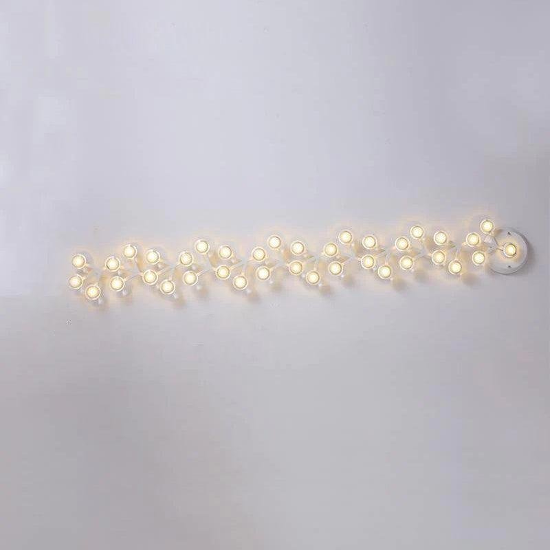 37-Head LED Net Ceiling Wall Lamp in Long Design, White with Warm White Light