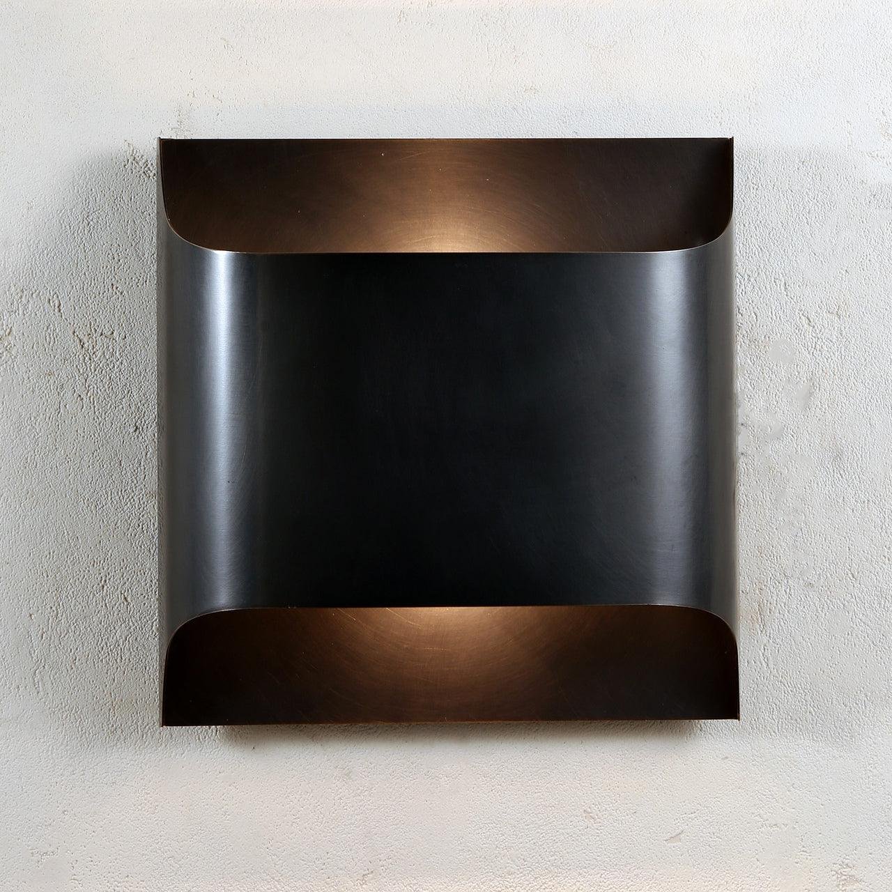 Blacked Leclerc Sconce with a Diameter of 25cm and Height of 25cm, Sold in Sets of 2