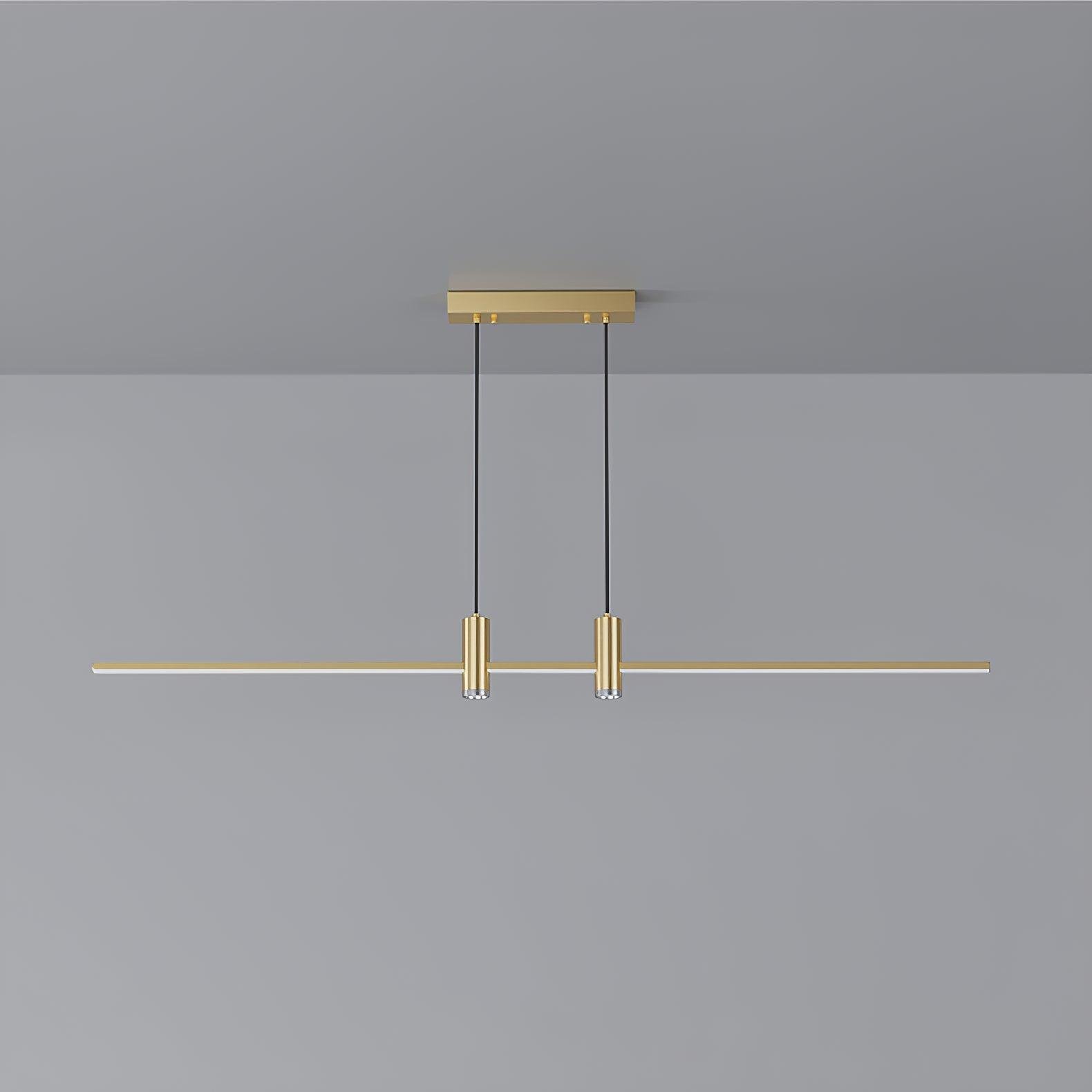 Gold Link Pendant Light Model A: L 39.4″ x H 59″, L 100cm x H 150cm, with Cool Light