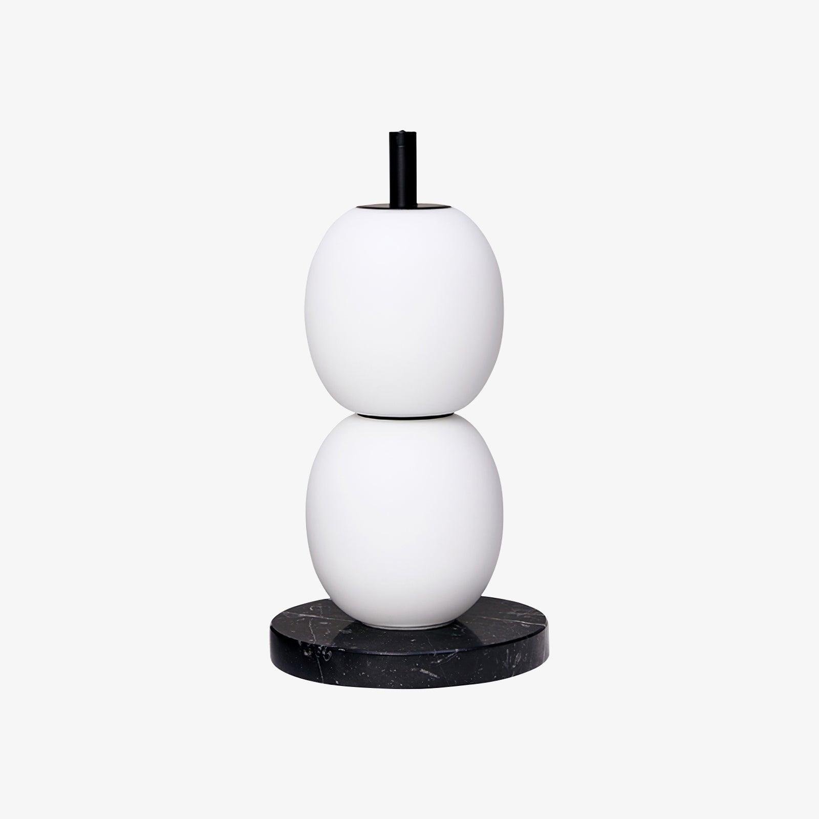 Table lamp with a UK plug, featuring a diameter of 30cm and a height of 50cm, designed in white with candied haws.