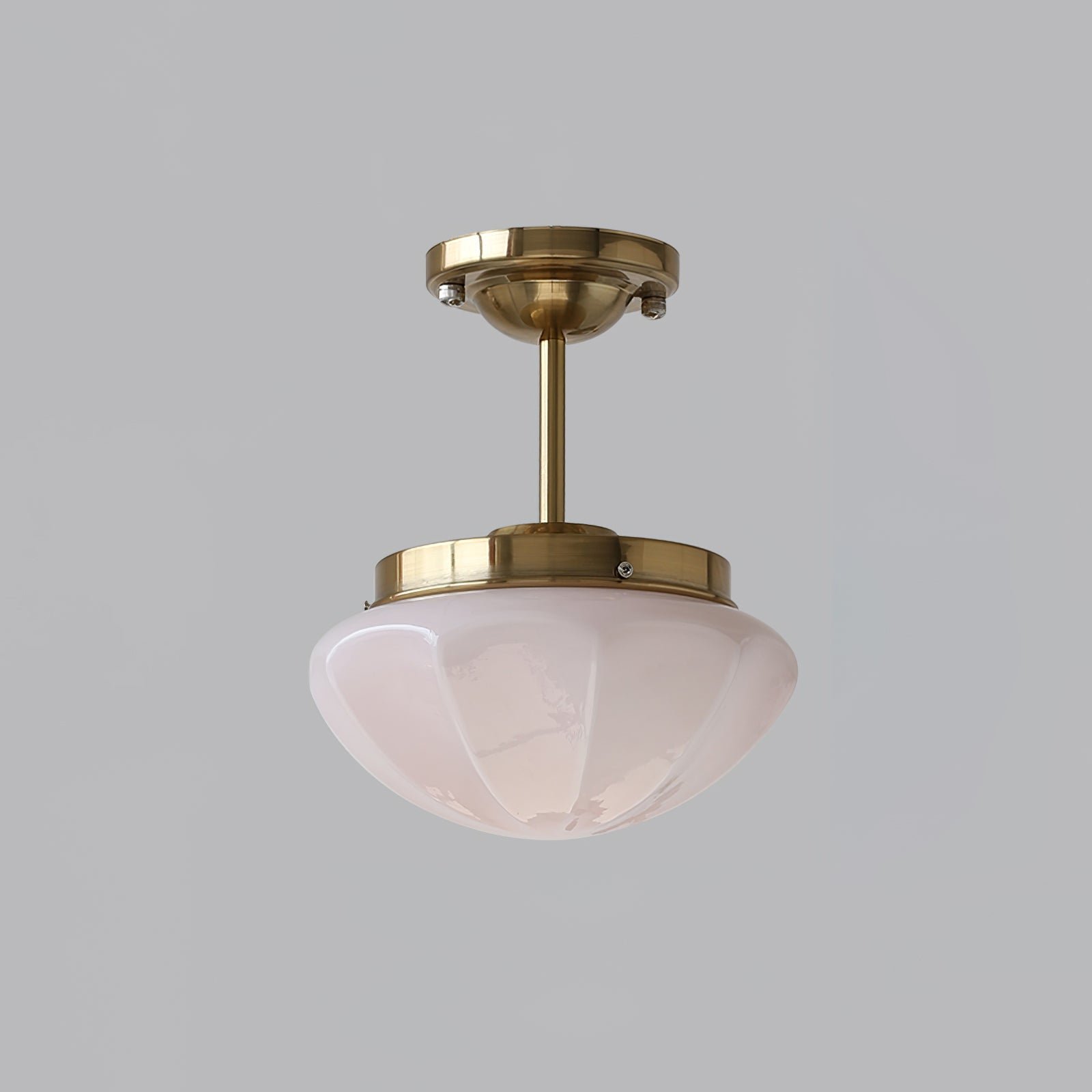 Gold and Pink Marta Mini Pendant Lamp, Diameter 9.8 inches x Height 11.8 inches (25cm x 30cm)