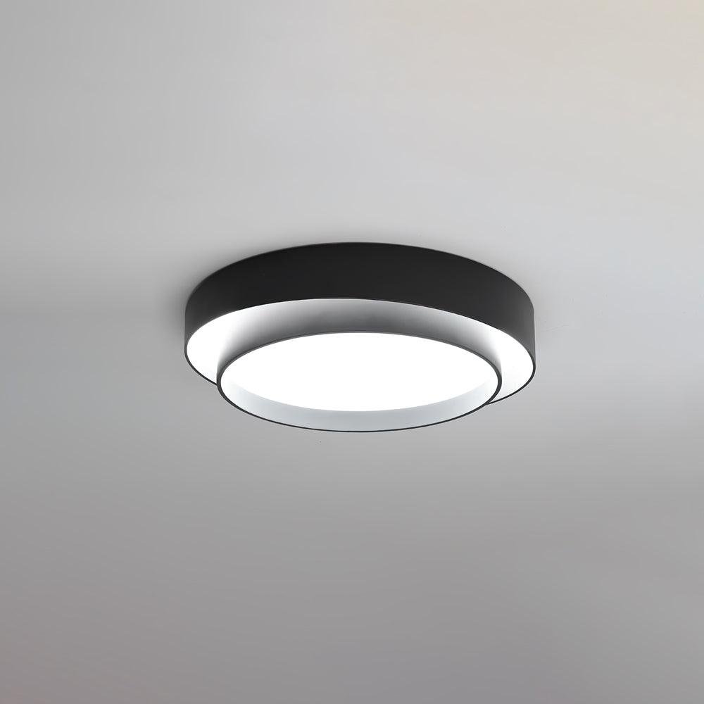 Black Cool Light Melody Ceiling Lamp with a diameter of 15.7 inches and a height of 5.5 inches (40cm x 14cm)