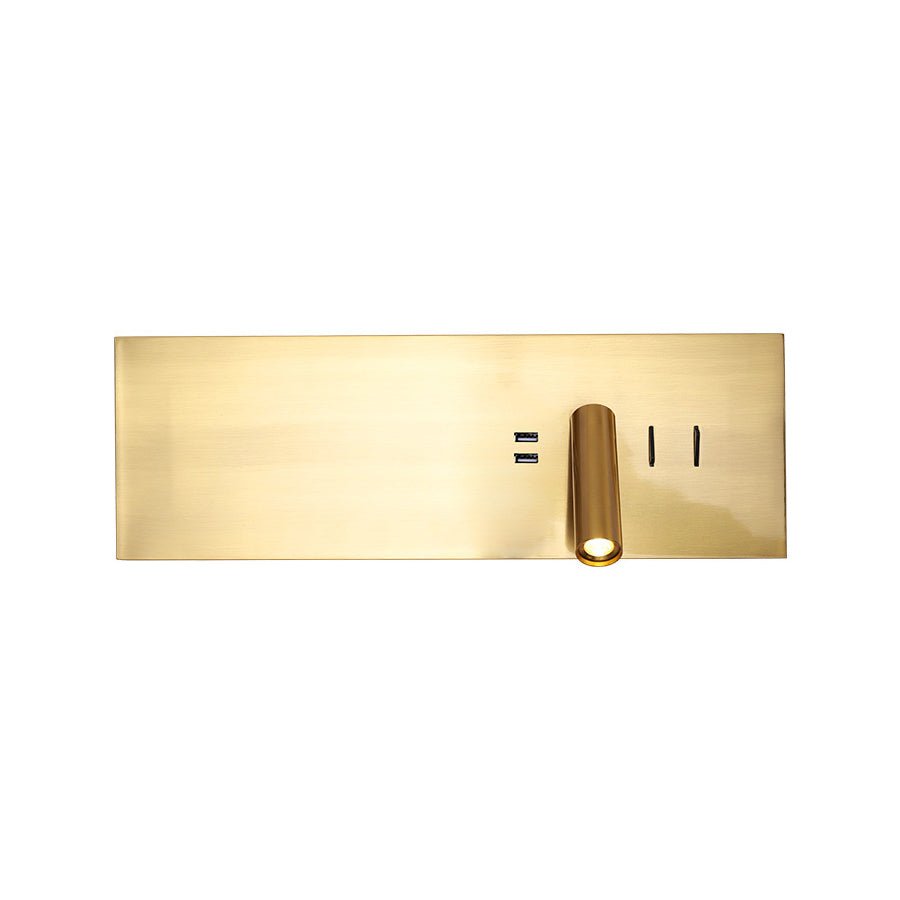 Nella LED Wall Lamp Set of 2 , Gold , Cool White