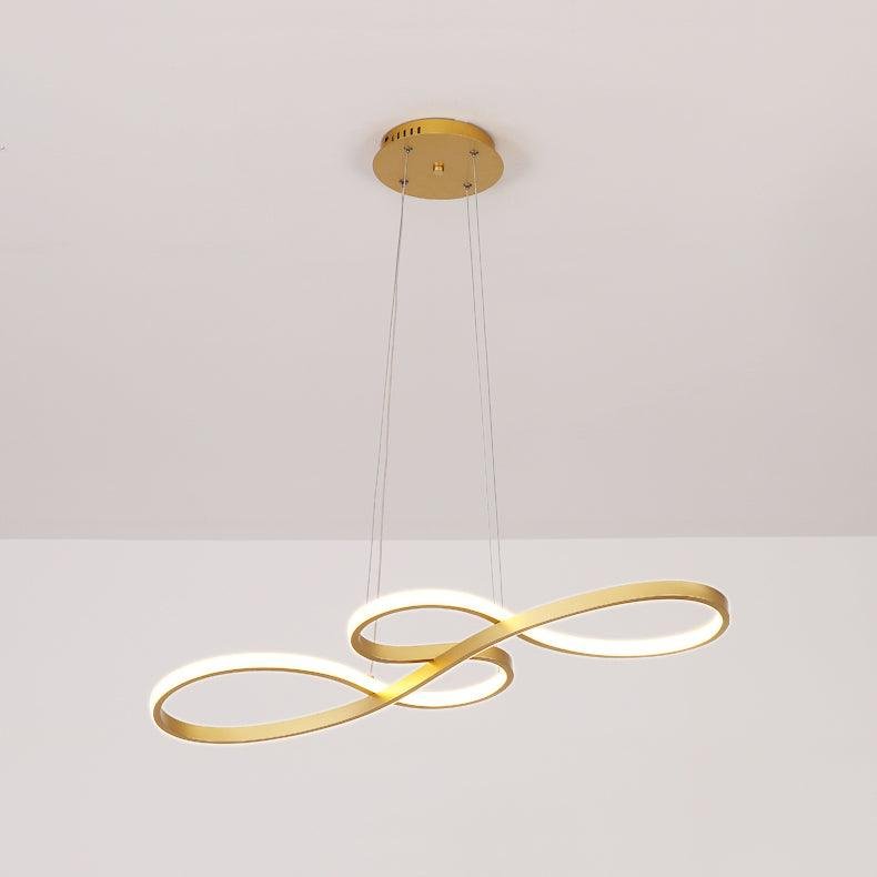 Gold Cool Light Pendant Lamp - Dimensions: 39.4" x 15.7" (100cm x 40cm)