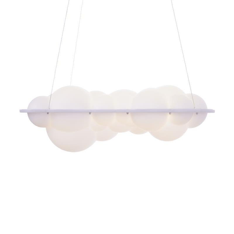 Nuvola Pendant Lamp in White with a Diameter of 25.6 inches and a Height of 9.1 inches (65cm x 23cm)
