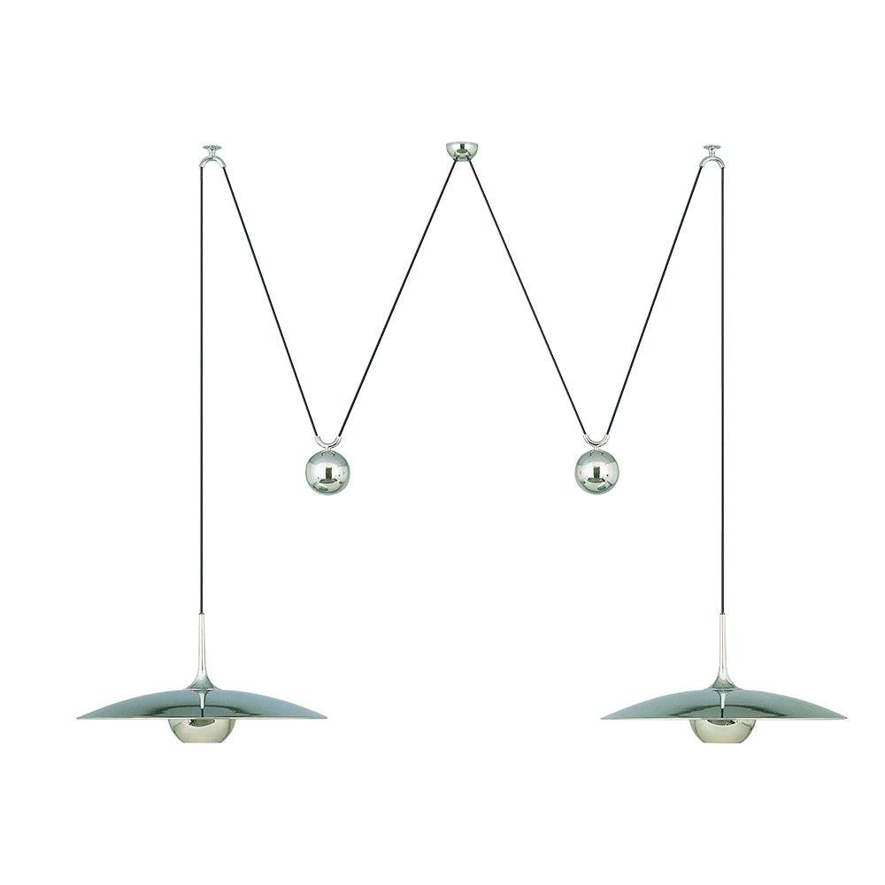 Double Onos Pendant Lamp, Diameter 11.8″ (30cm), in Chrome