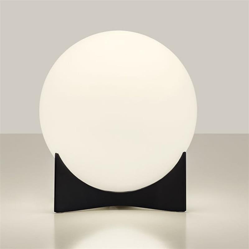 "Table Lamp - Oscar Design - Diameter 9.8 inches x Height 11 inches (25cm x 28cm), Black Color, European Plug"