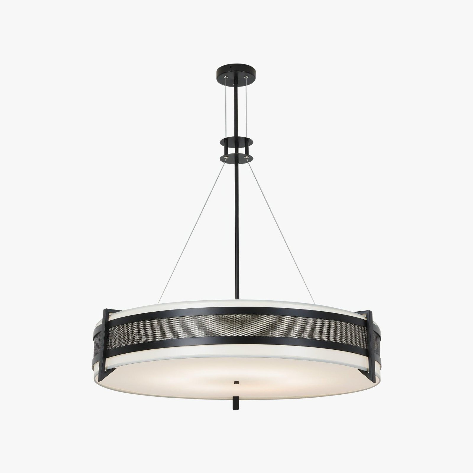 Black Pedesina Chandelier with a Diameter of 26.5 inches and Height of 30.7 inches (or 70cm x 78cm)