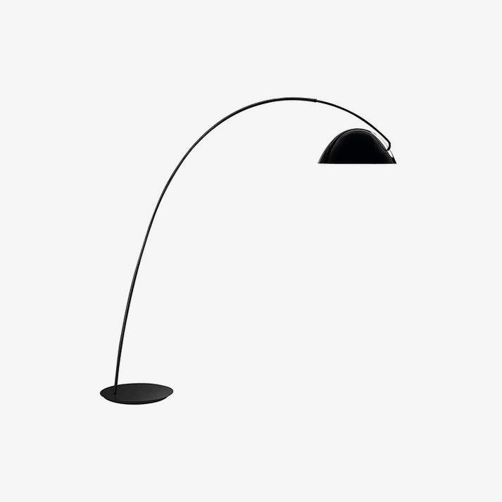 Black Pluma Floor Lamp - UK Plug, Diameter 64.6" x Height 81.9" (164cm x 208cm)