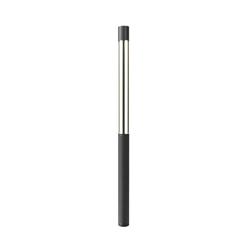 Garden Light Post for Outdoor Use, Black, Cool Light, Diameter 6.3" x Height 59" (16cm x 150cm)