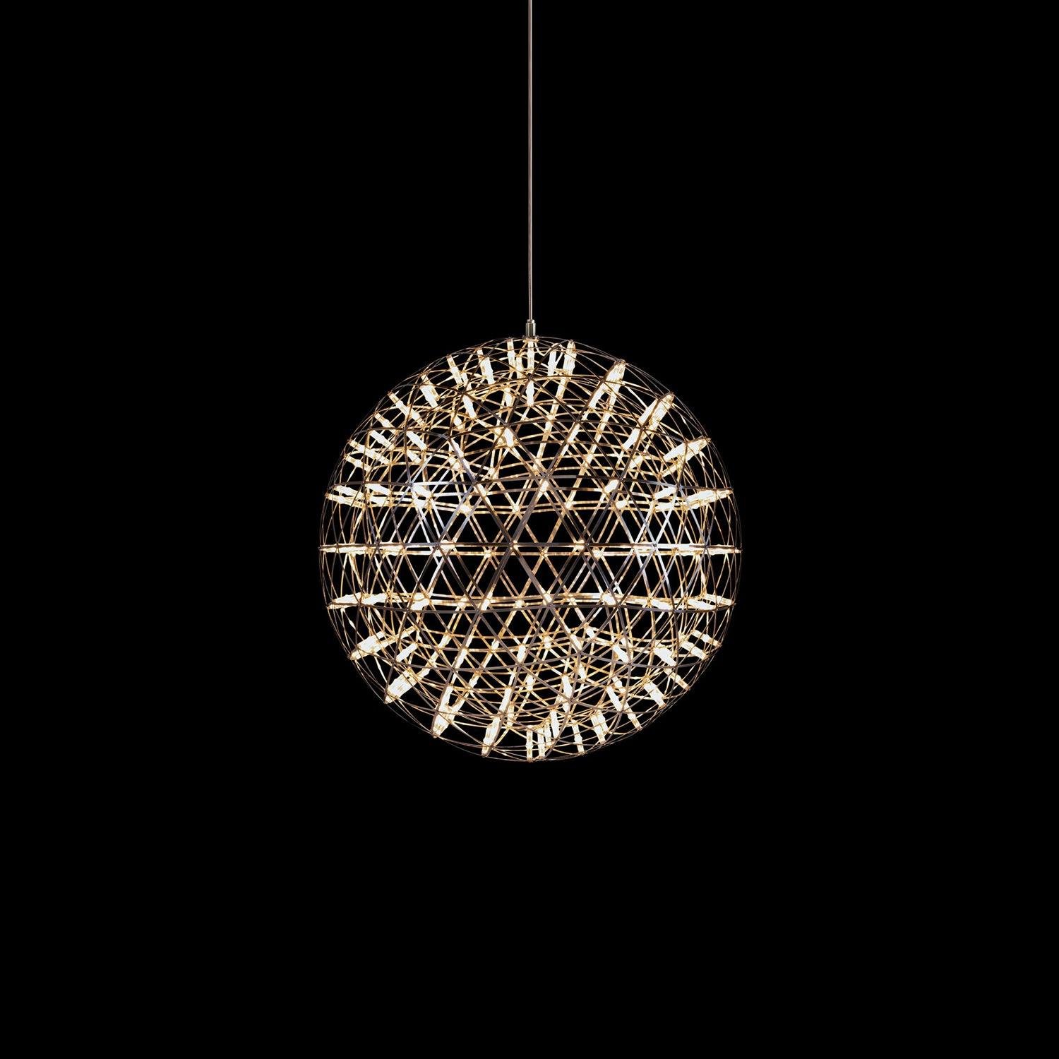 Cool White Spark Ball Pendant Light with 42 Heads, 40cm Diameter