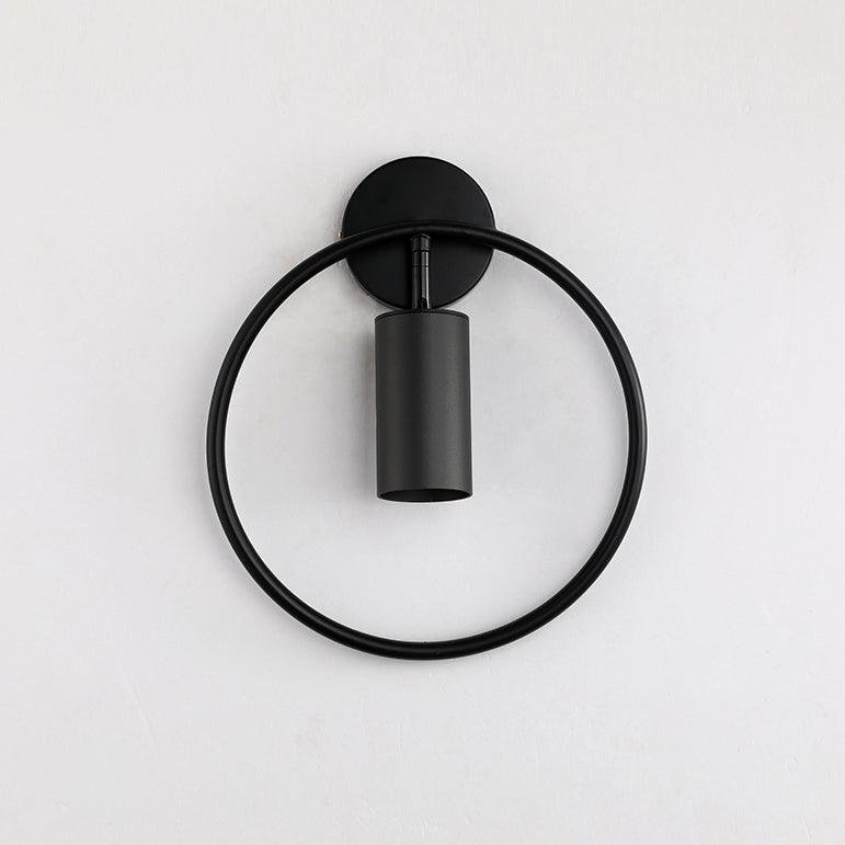 Black Revolta Wall Lamps Set of 2, with a diameter of 13.8 inches and a height of 15 inches.