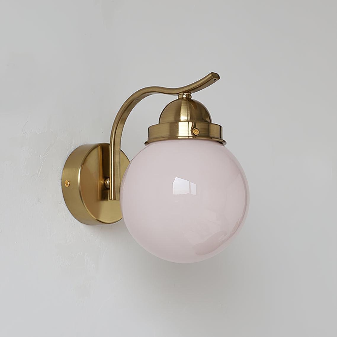 Pair of Ryttenberg Wall Lamps in Copper Plated and Pale Pink