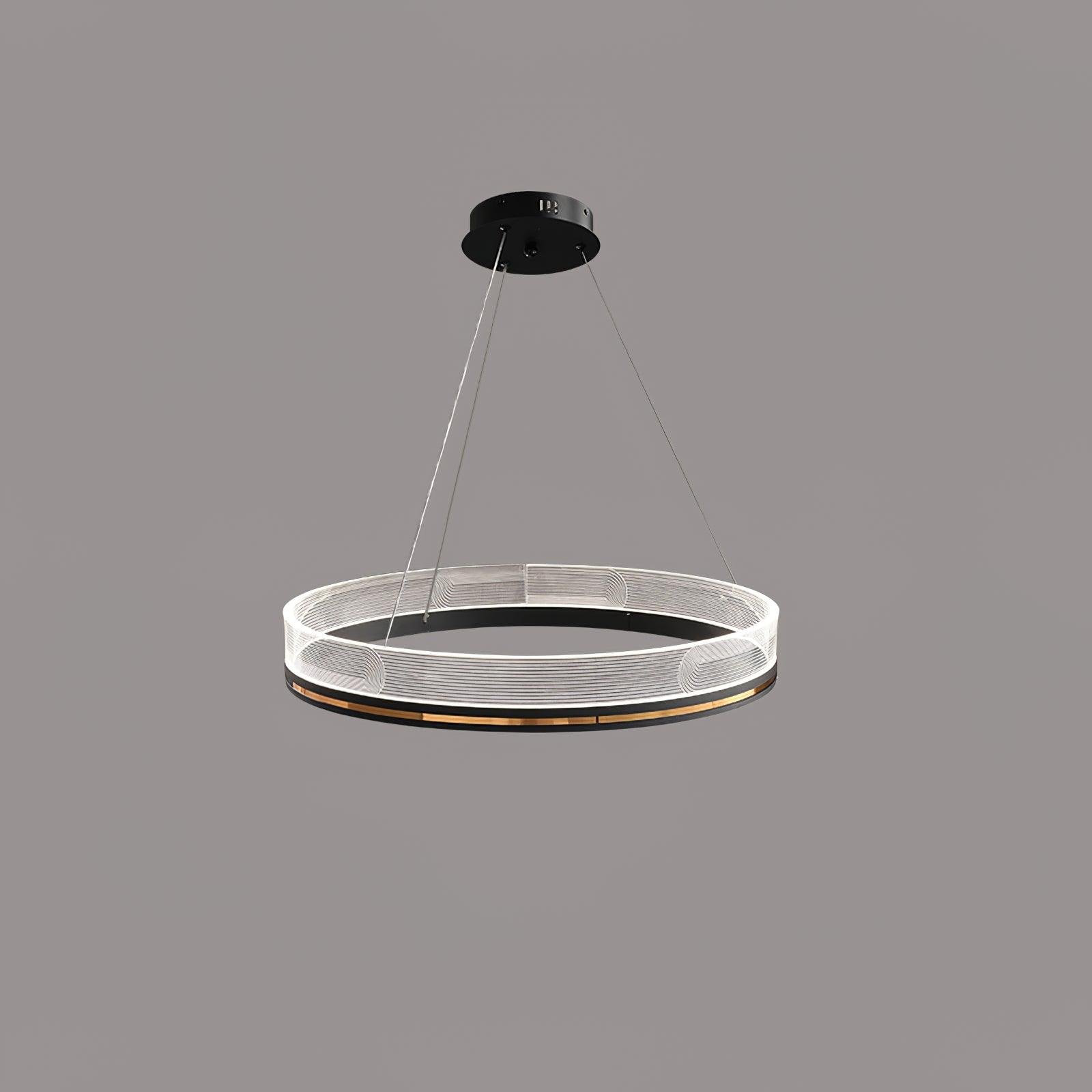 Black Cool White Sendra Chandelier, with a diameter of 23.6 inches and a height of 27.5 inches (or 60cm x 70cm)