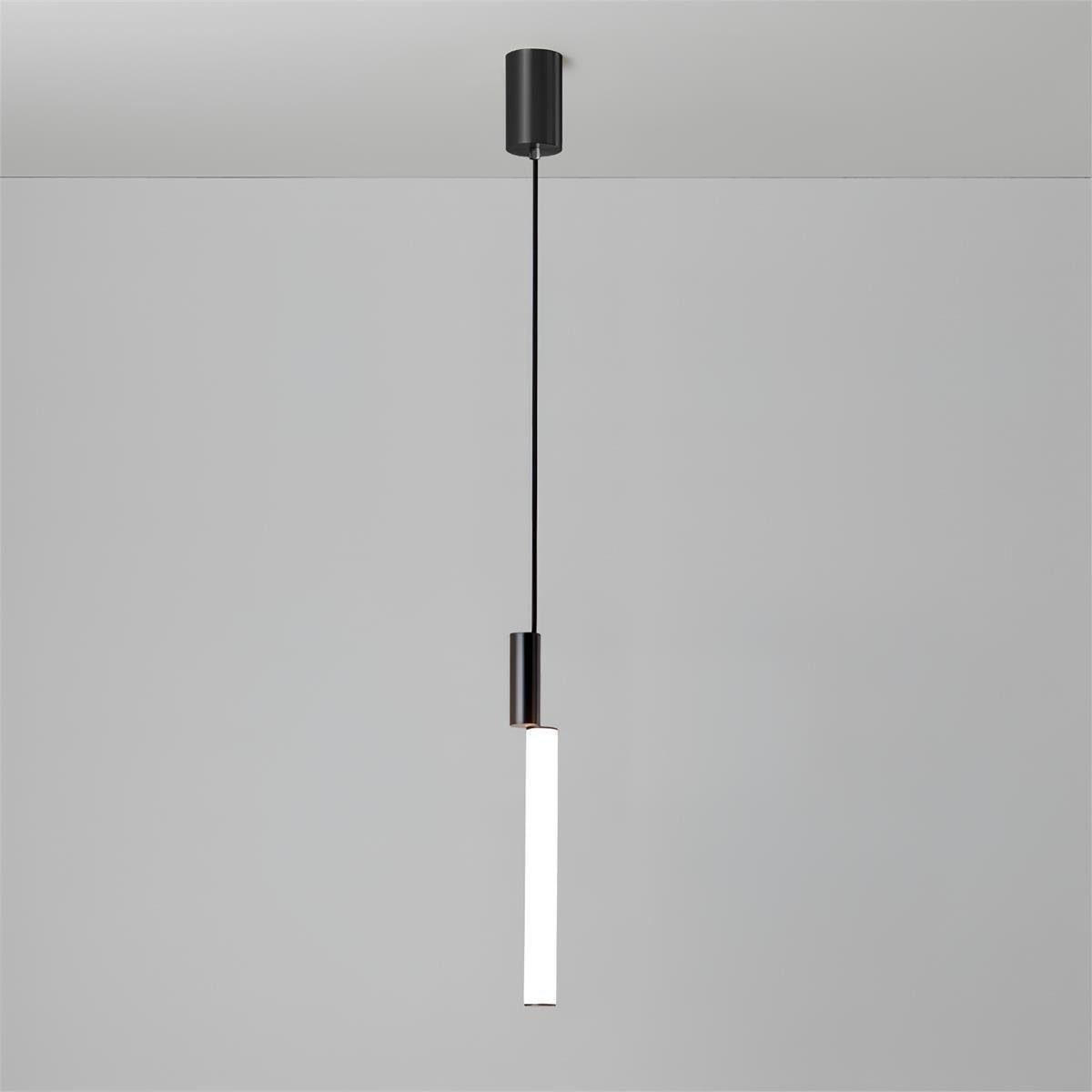 Black and White Cool Light Signal LED Pendant Light, 1 Head, Diameter 2 inches x Height 21.7 inches (5cm x 55cm)