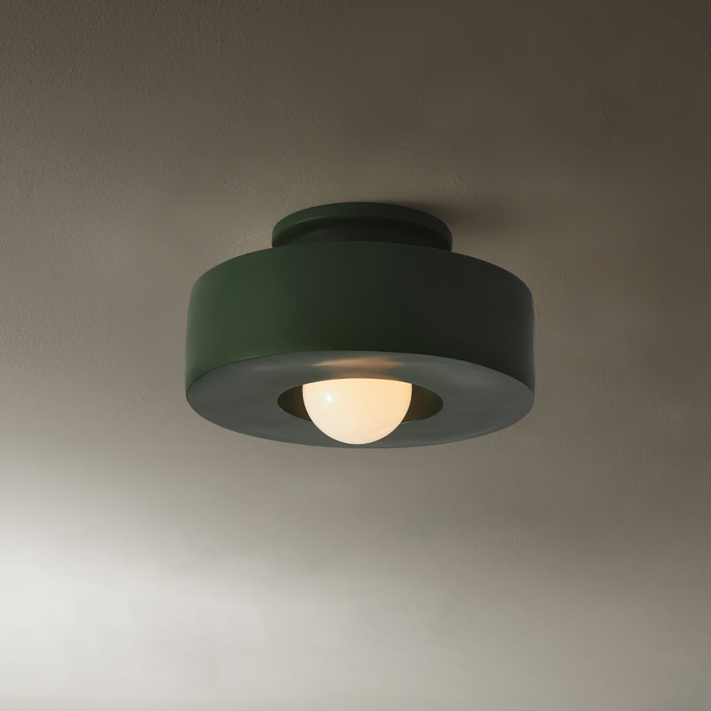 Simon Ceiling Lamp ∅ 11.8″ x H 5.9″ , Dia 30cm x H 15cm , Green