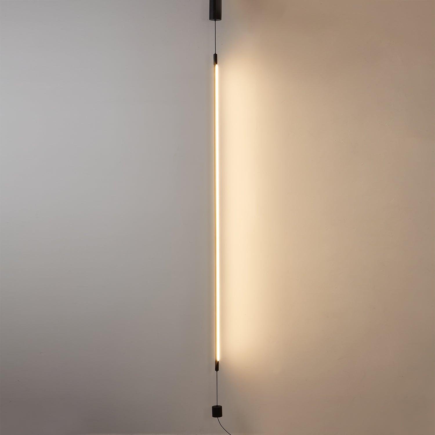 Cabinet Stand Lamp: 0.6" Diameter x 35.4" Height, Black Color, Cool Light, Sleek Design