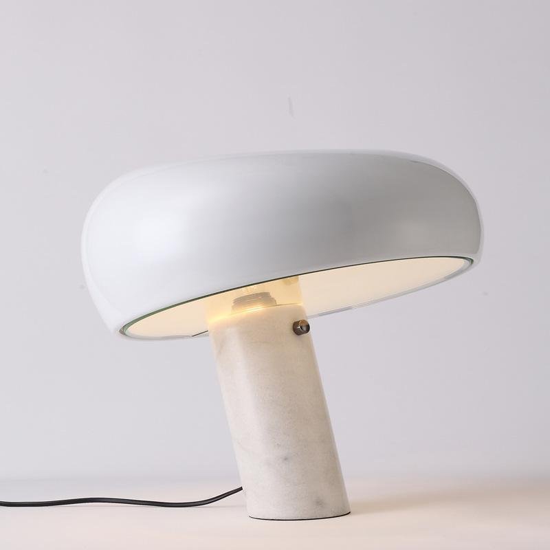 Art Marble Table Lamp with White UK Plug, Measurements: Diameter 15.8″ x Height 15″ (40cm x 38cm)