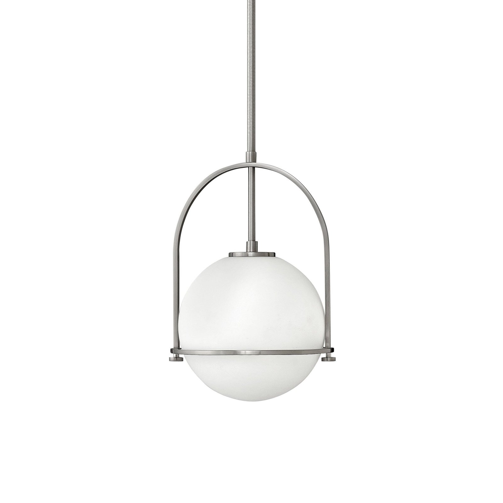 Silver Somerset Pendant Light, measuring 11.4 inches in diameter and 11.8 inches in height (29cm x 30cm).