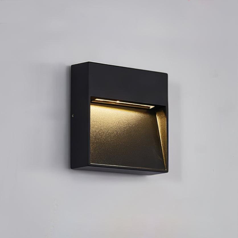 Set of 10 Step and Wall Lights, Model D: Diameter 4.6 inches x Height 4.6 inches (11.8cm x 11.8cm), Cool Light.